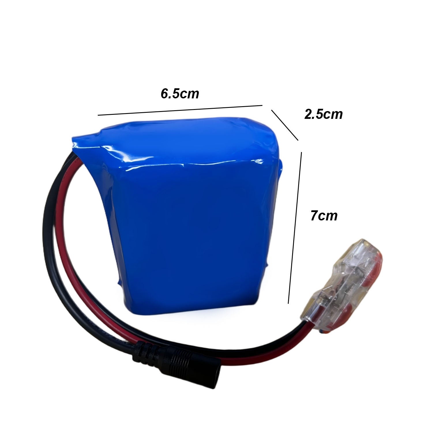 Seasider 24V 2.6Ah Rechargeable Li-ion Battery Pack, Portable Bare Leads Wire Battery with 24V Charger