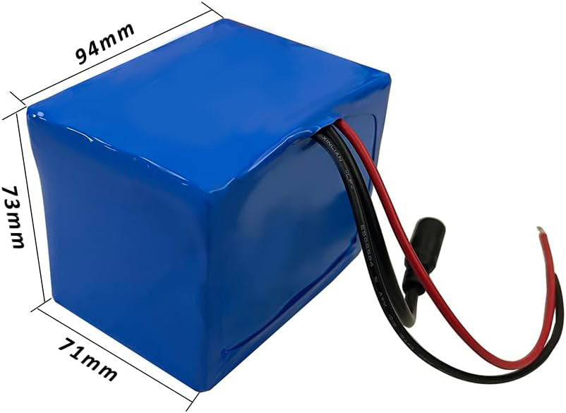 Seasider 24V 9Ah Rechargeable Lithium Battery, DC5521 Plug & Bare Leads Wire Replacement Battery with 24Volt Charger
